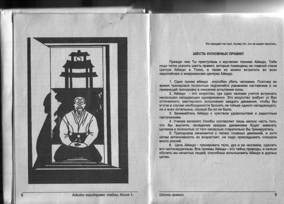 Шесть основных правил Айкидо Шесть основных правил Айкидо